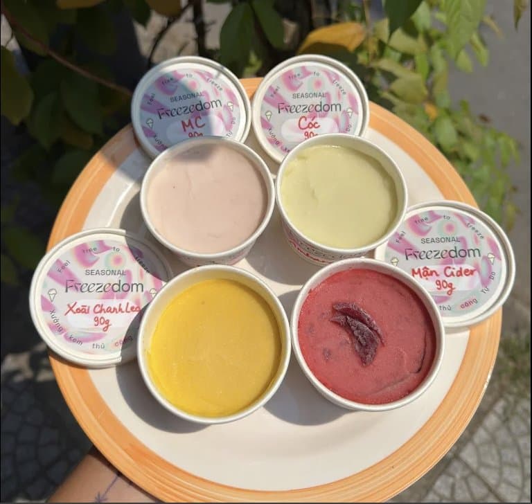 Freezedom, a gelato and surf shop in Da Nang