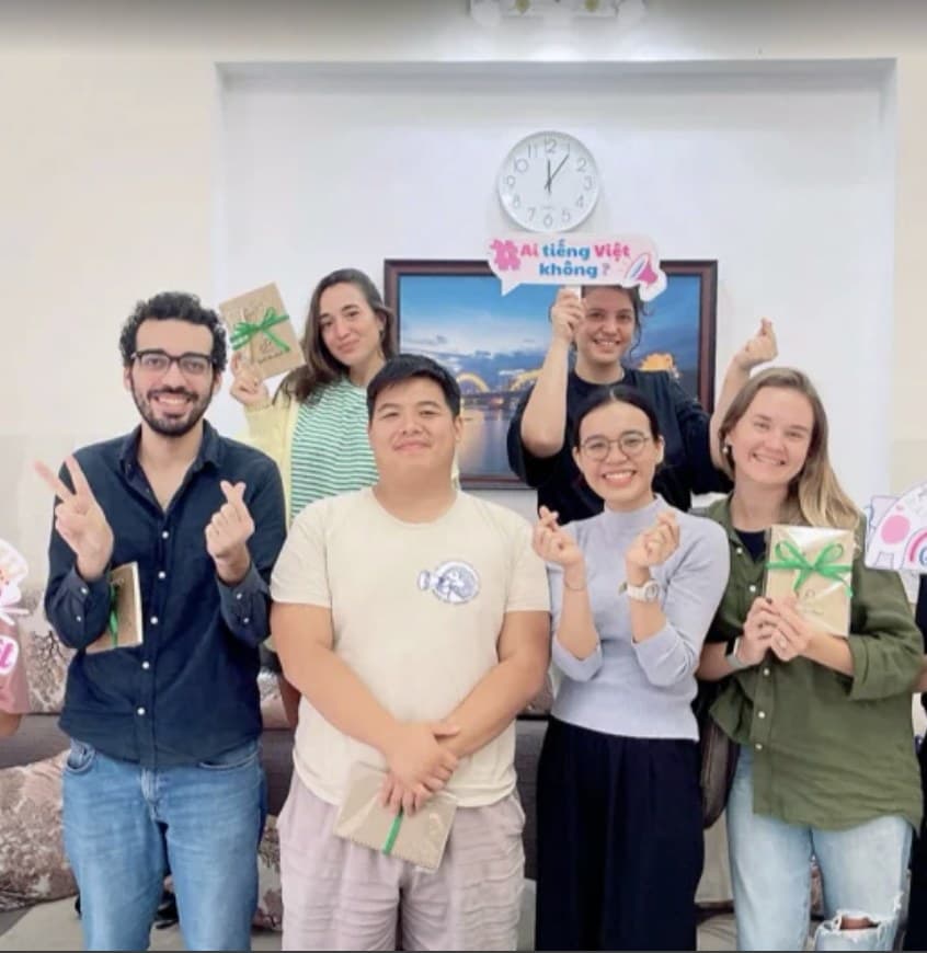 Students at Go Vietnamese at the end of a course