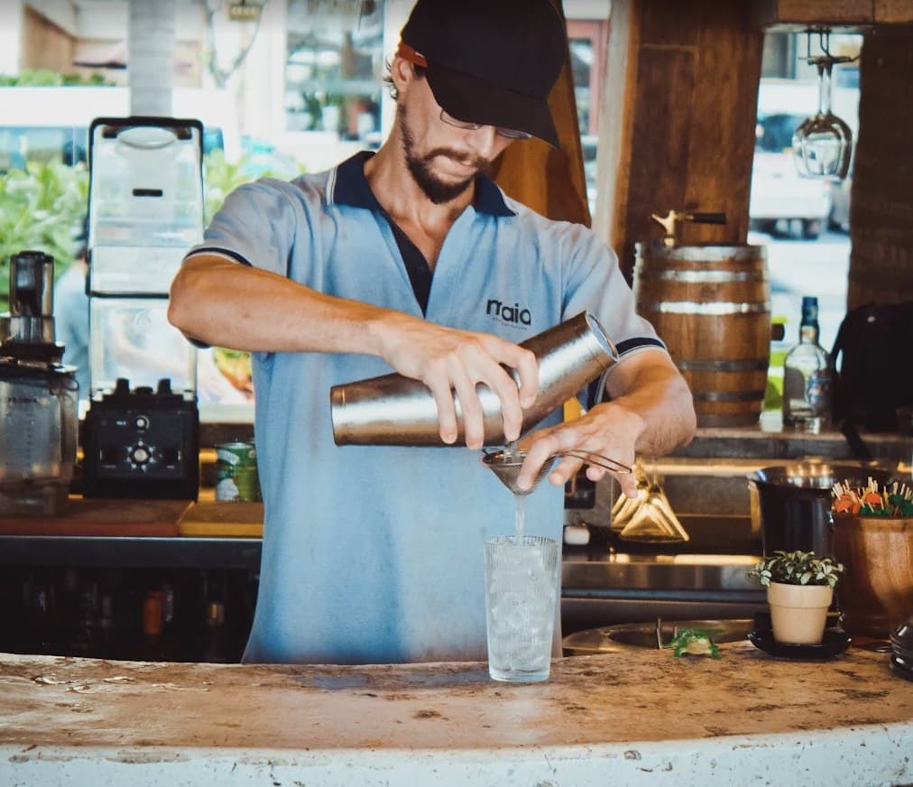 Maia Beach Bar bartender