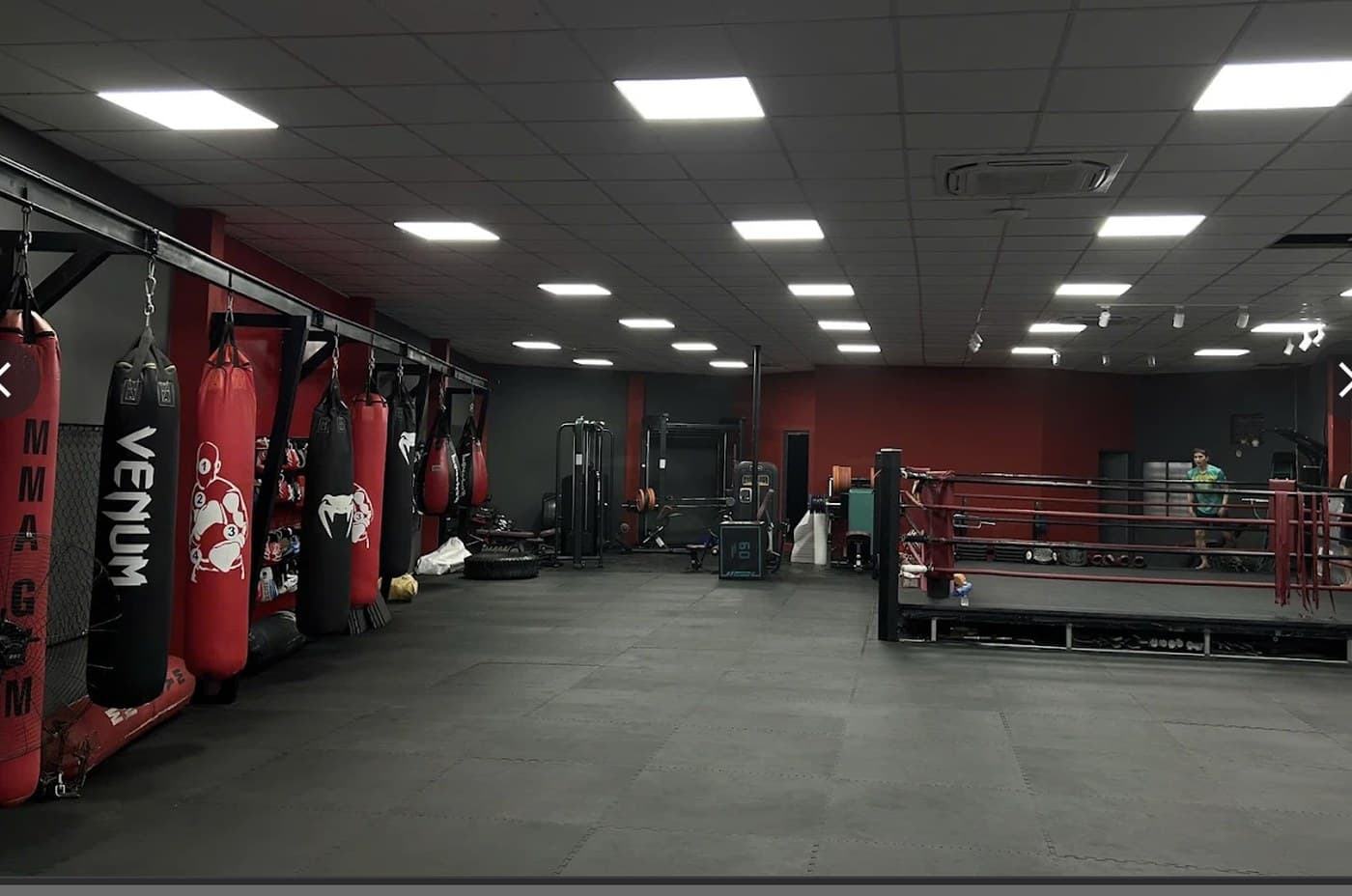 MMA Gym Đà Nẵng, the bags and the ring