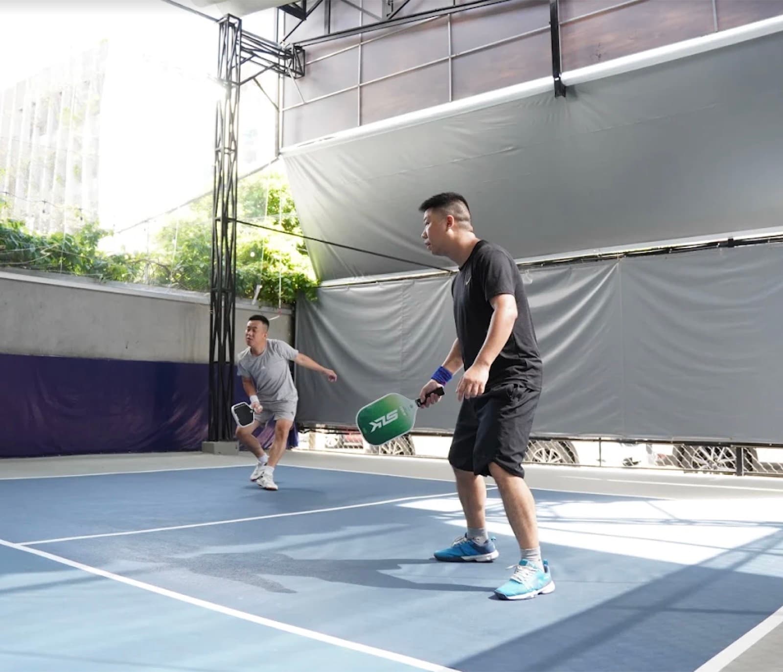The covered courts at Picklehead in Da Nang