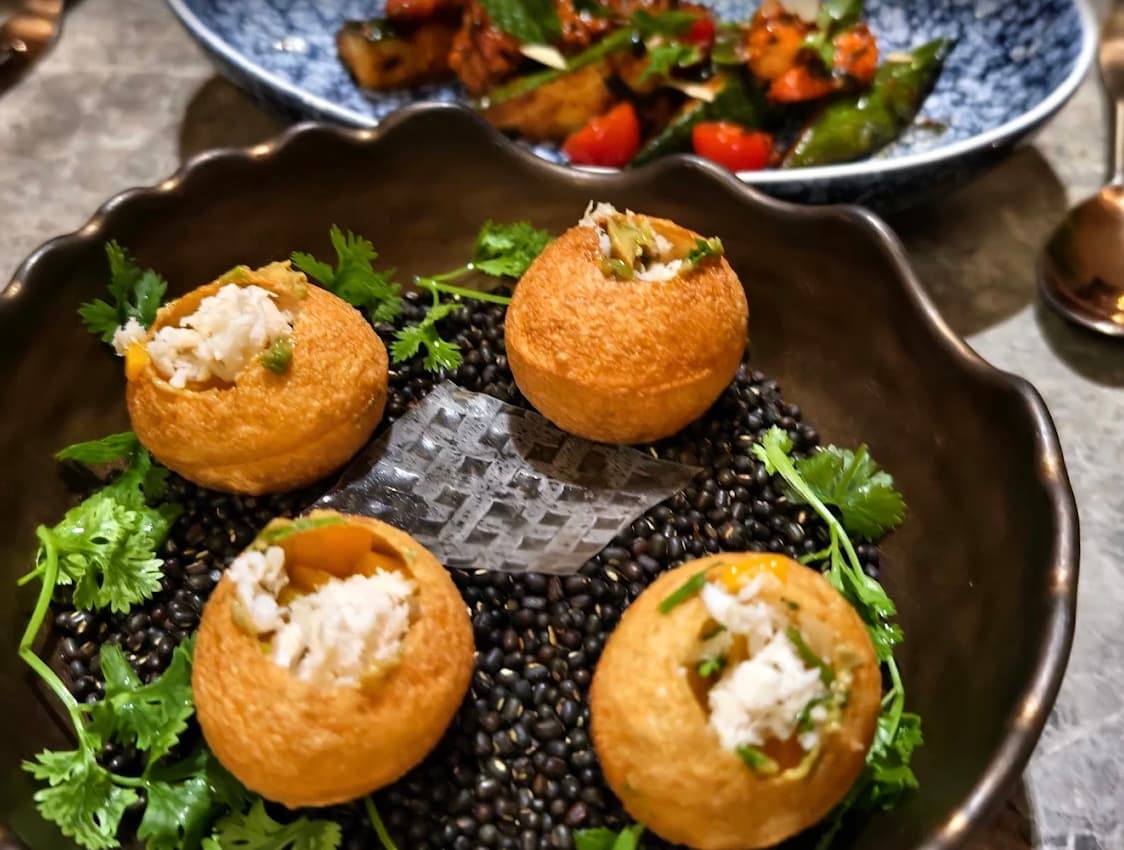 A dish at RANG, a fusion Indian restaurant in My An, Da Nang