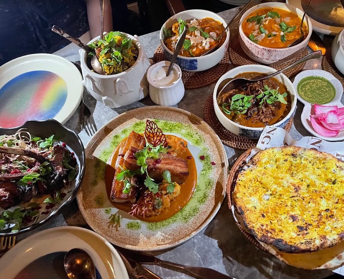 A dish at RANG, a fusion Indian restaurant in My An, Da Nang