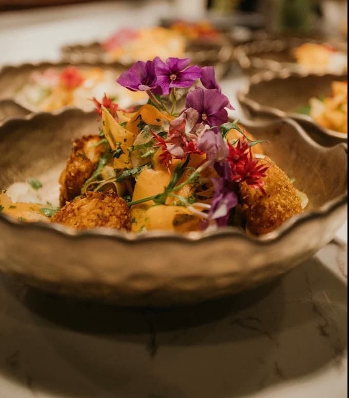 A dish at RANG, a fusion Indian restaurant in My An, Da Nang